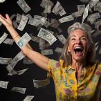 happy lottery winners